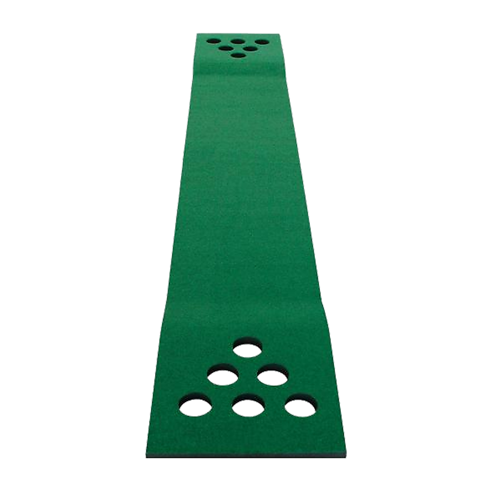 Mini Golf Putting Set for Kids with 6 Holes, 2 Putters, and 6 Balls, ideal for home play.