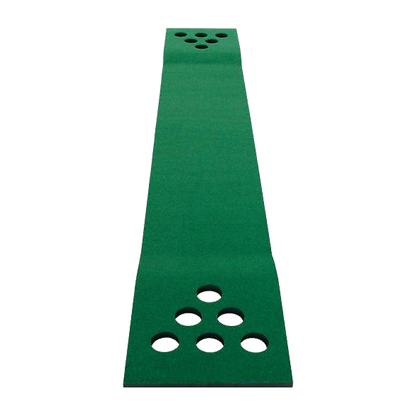 Mini Golf Putting Set for Kids with 6 Holes, 2 Putters, and 6 Balls, ideal for home play.