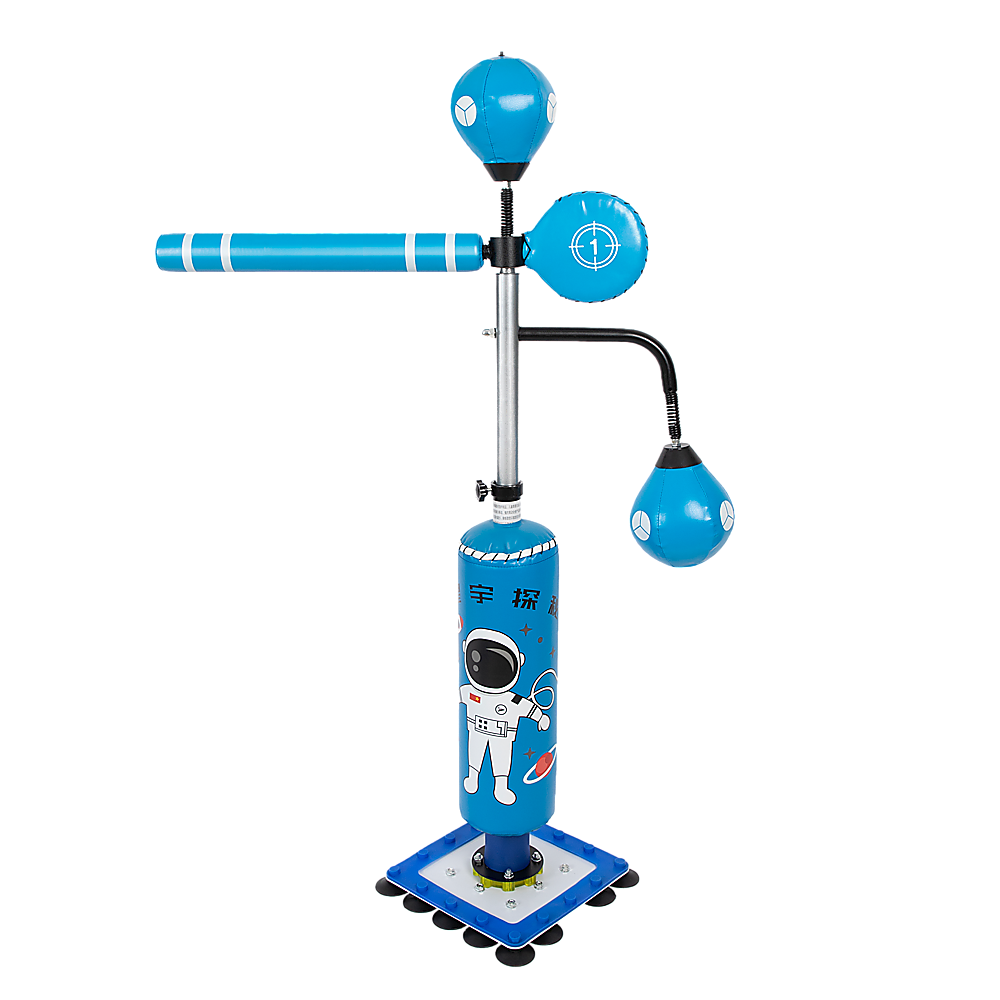 Kids adjustable height punching bag stand for home boxing training. Fun & effective workout.