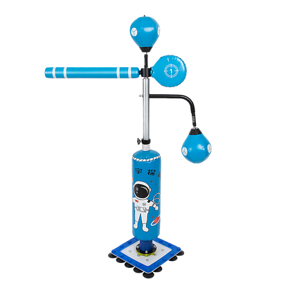 Kids adjustable height punching bag stand for home boxing training. Fun & effective workout.
