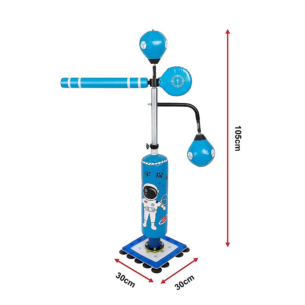 Adjustable Kids Boxing Punching Bag Stand for Home Training, Ideal for Childrens Fitness.