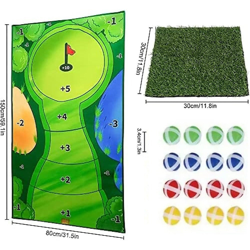 Kids Indoor Golf Putting Set | Interactive mat for fun practice and parties at home