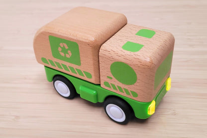 Wooden Friction Truck Recycling With Sound And Light