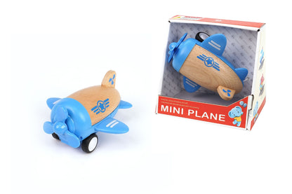 Blue Wooden Friction Plane | Sound Effects | 18 Months+