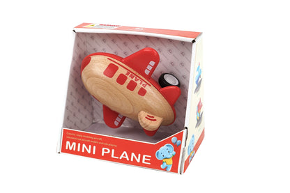 Red Wooden Racer Plane | Friction Powered with Sound Effects