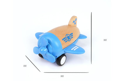Blue Wooden Friction Plane | Spinning Propeller Sound Effects
