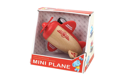 Red Wooden Racer Plane | Friction Powered with Sound Effects