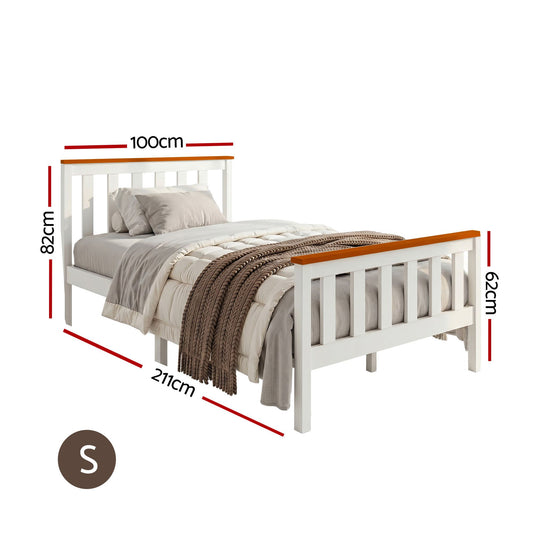Artiss Single Wooden Bed Frame Bedroom Furniture Kids