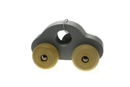 Kaper Kidz Wooden Toy Car in Grey with Non Toxic Paint, safe for childrens play