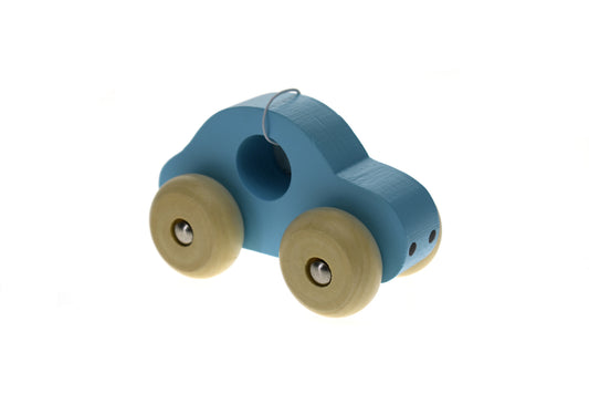 Kaper Kidz Wooden Toy Car in Blue, Perfect for Toddlers Playtime at Home