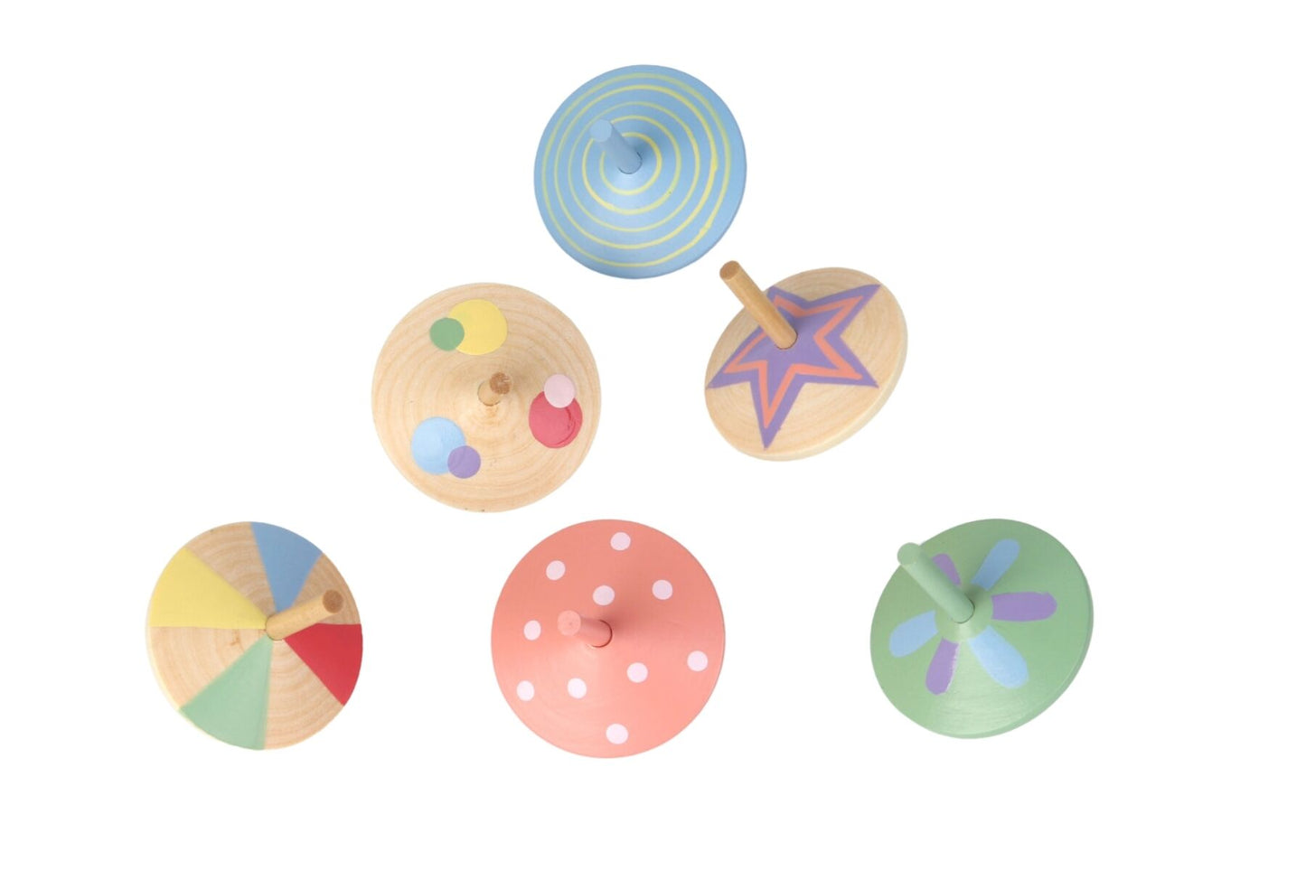 Sundae Spinning Top Pack | Colorful Wooden Toys for Dexterity