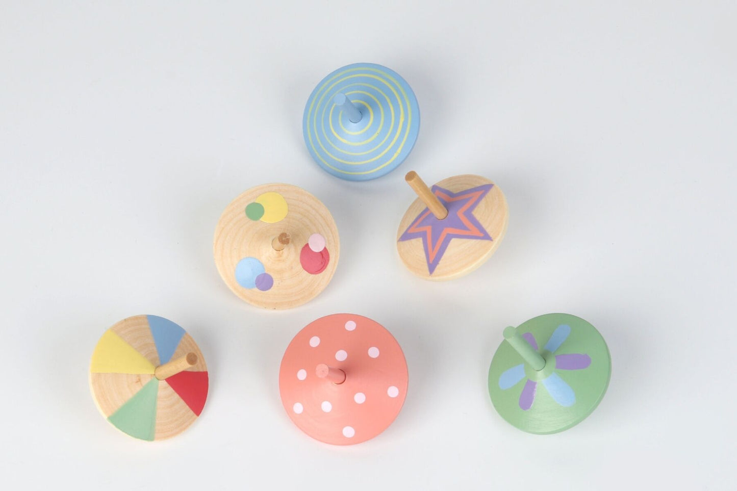 Sundae Spinning Top Pack | Colorful Wooden Toys for Dexterity
