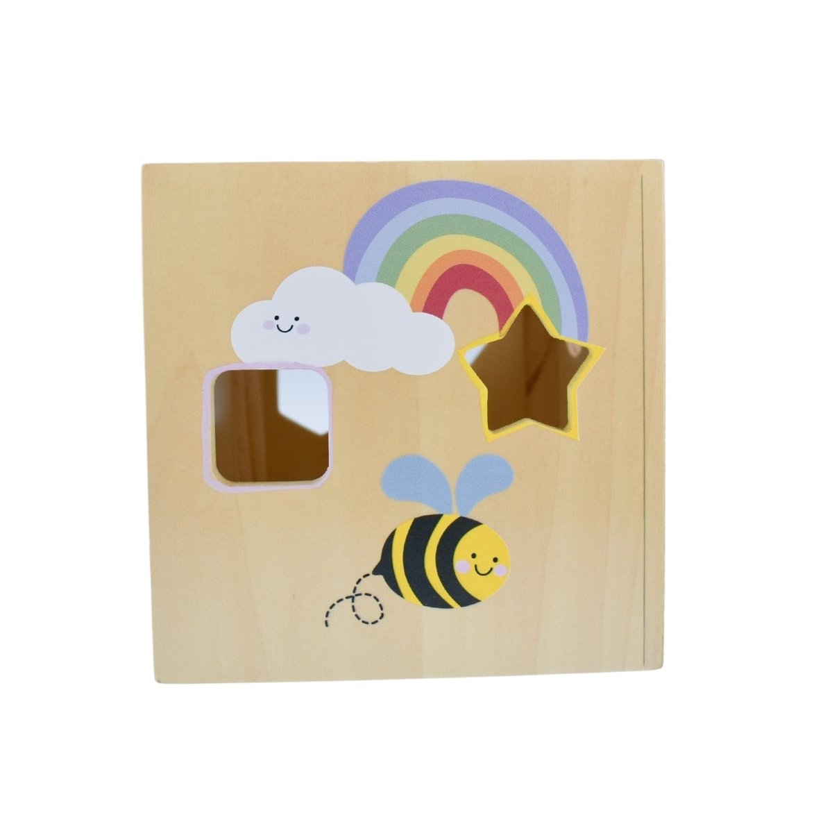 Koala Dream Wooden Bee Shape Sorter | Educational toy for kids learning shapes at home.