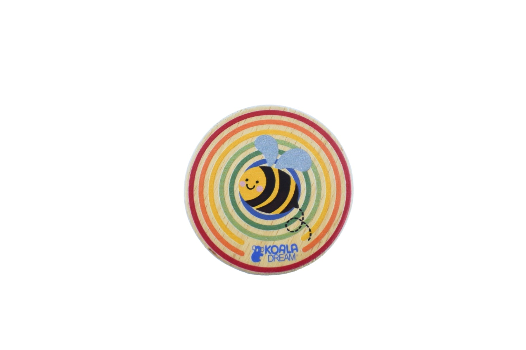 rainbow bee-themed yo-yo set featuring two playful spinning toys for skill-building and entertainment.