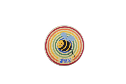 rainbow bee-themed yo-yo set featuring two playful spinning toys for skill-building and entertainment.