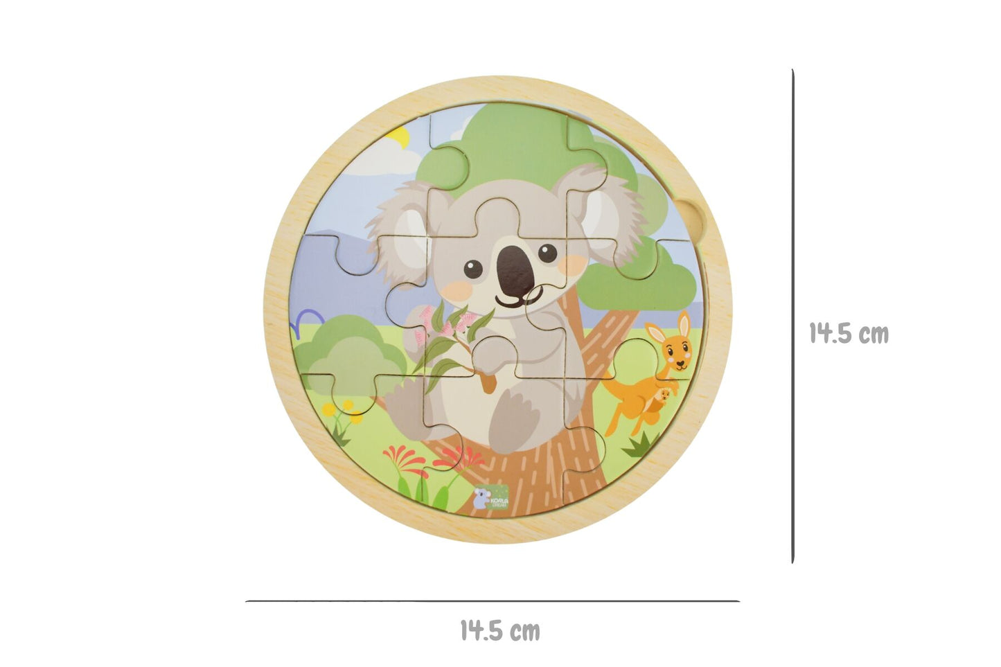 Wooden 9 Piece Koala Jigsaw Puzzle | Vibrant Wildlife Design
