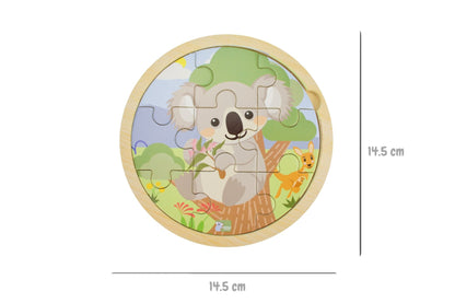 Wooden 9 Piece Koala Jigsaw Puzzle | Vibrant Wildlife Design