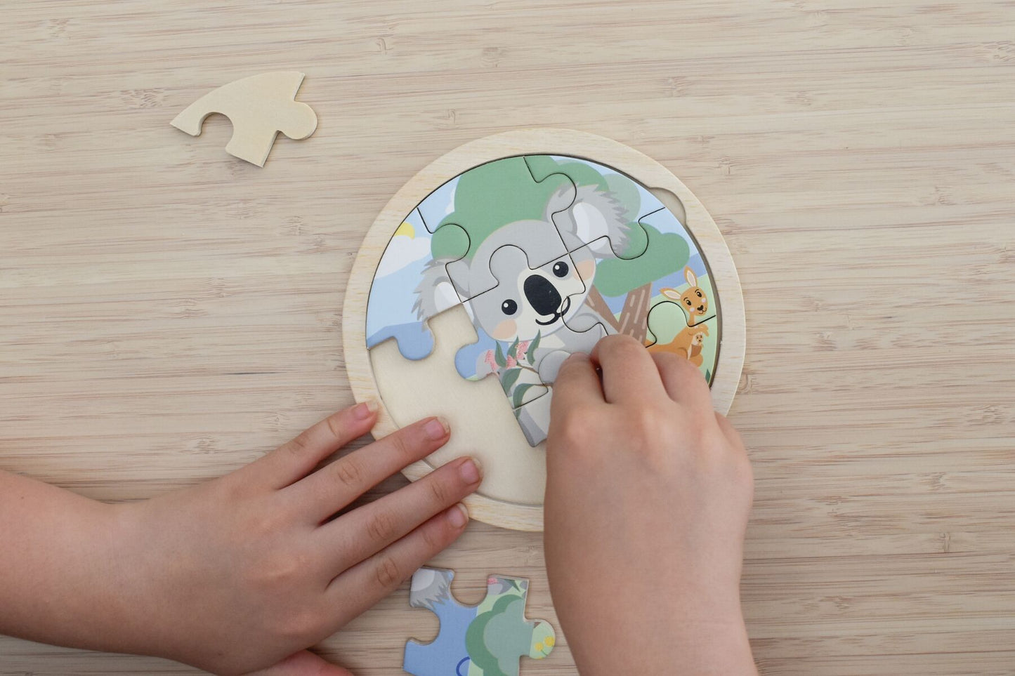 Wooden 9 Piece Koala Jigsaw Puzzle | Vibrant Wildlife Design