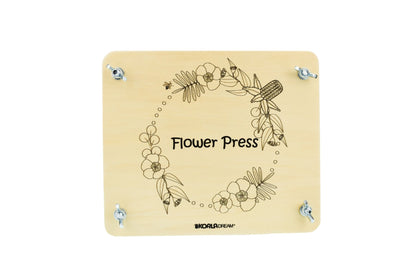 Wooden Australian Flora Flower Press Kit | Natural Wood Craft Set