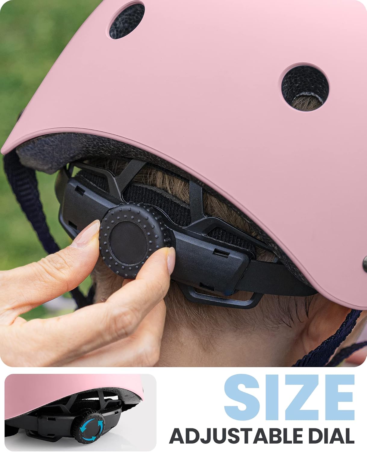 Outdoor Master Youth & Kids Bike Helmet Light Pink Large
