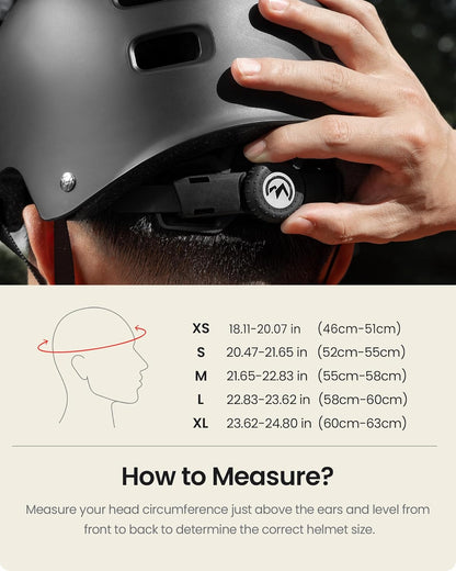 Outdoor Master Skateboard Cycling Helmet for Adults Black Medium