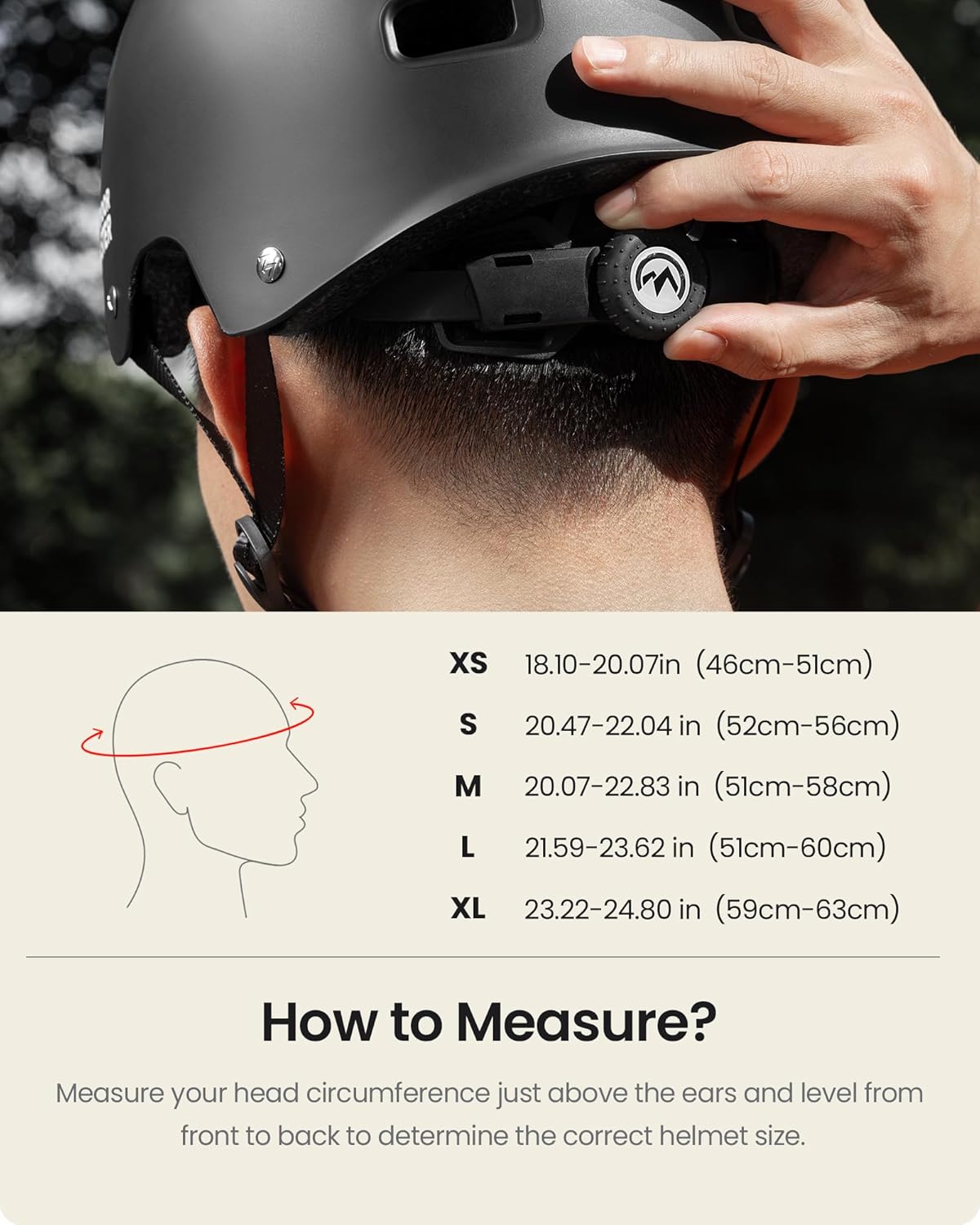 Outdoor Master Skateboard Cycling Helmet for Adults Black Small