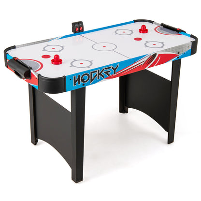122cm Blue Air Hockey Table | LED Scoreboard & 12V Motor