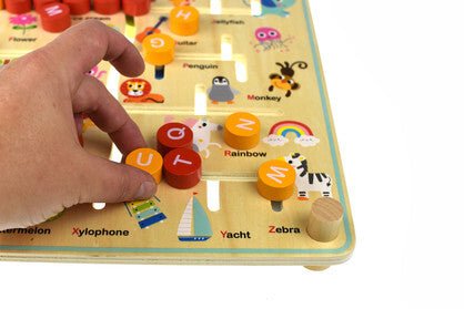 Alphabet & Farm Matching Maze Board - Kids Mega Mart
