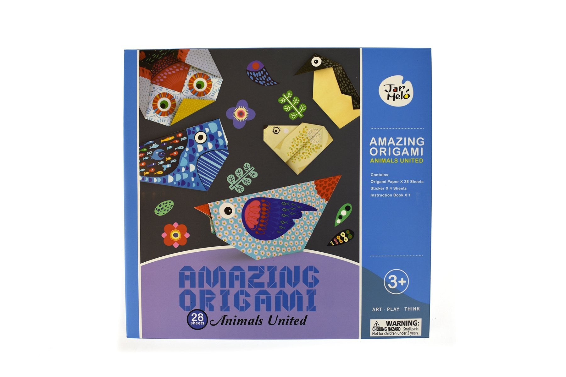 Origami animal figures kit for kids creative play and home entertainment, part of amazing series.