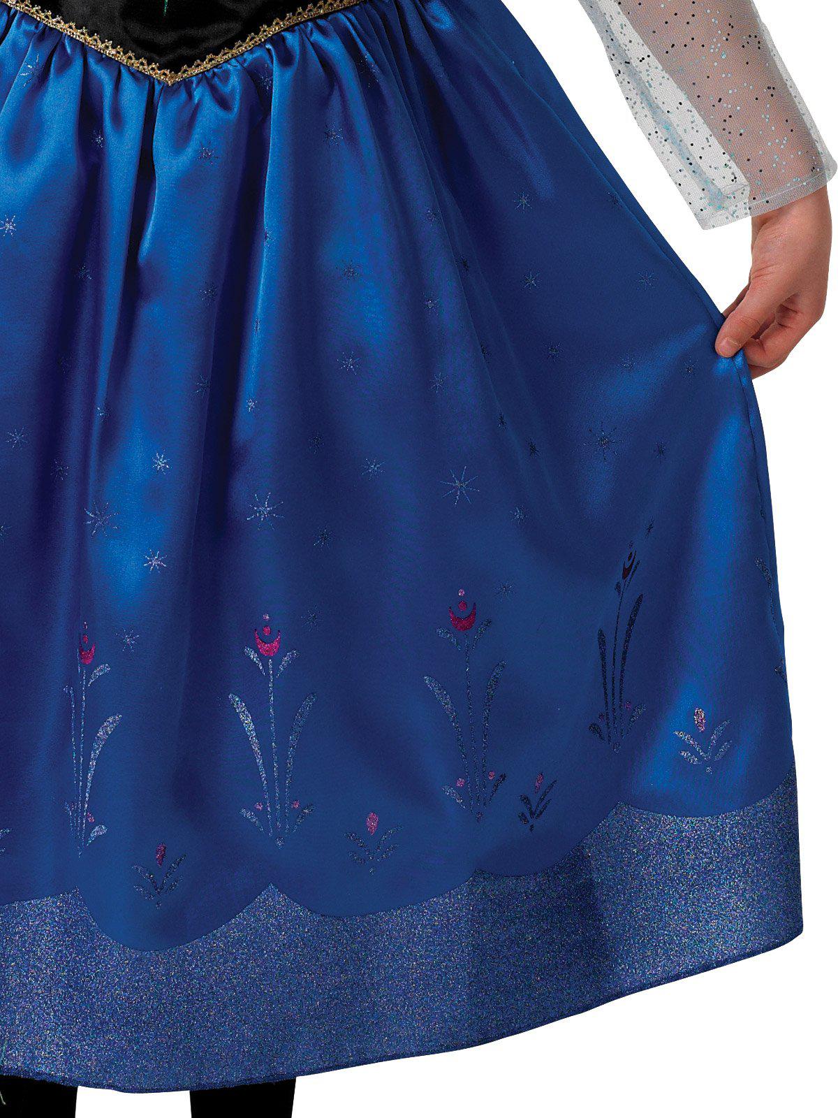 Anna Frozen Deluxe Costume - Official Disney Princess dress for kids imaginative play at home.