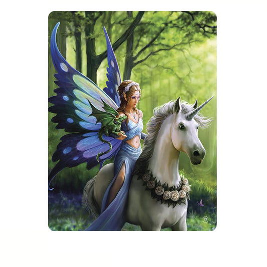 Anne Stokes Fantasy Realm Throw Blanket | Soft polar fleece, fantasy design for kids rooms.