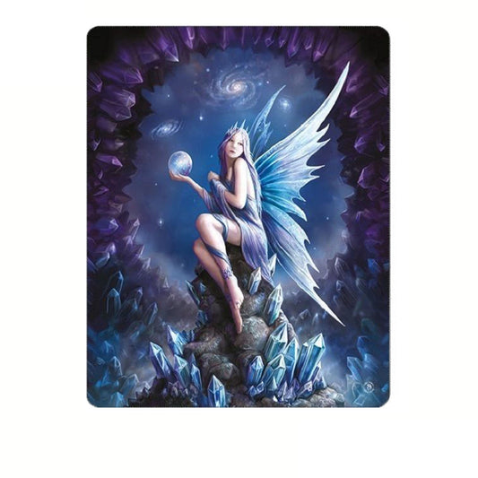 Anne Stokes polar fleece throw blanket featuring magical fantasy artwork for cozy, kids room decor.