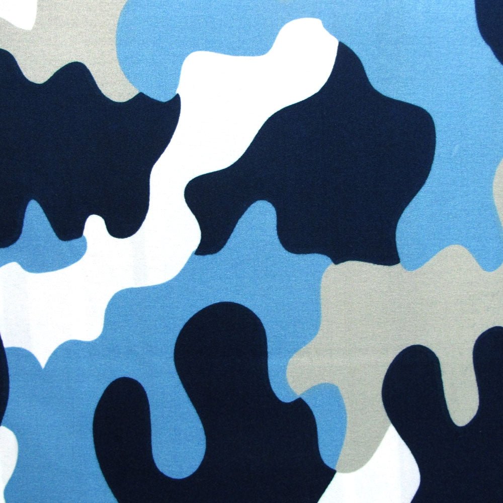 Army blue camo kids quilt cover set for playful room decor and cozy sleep.