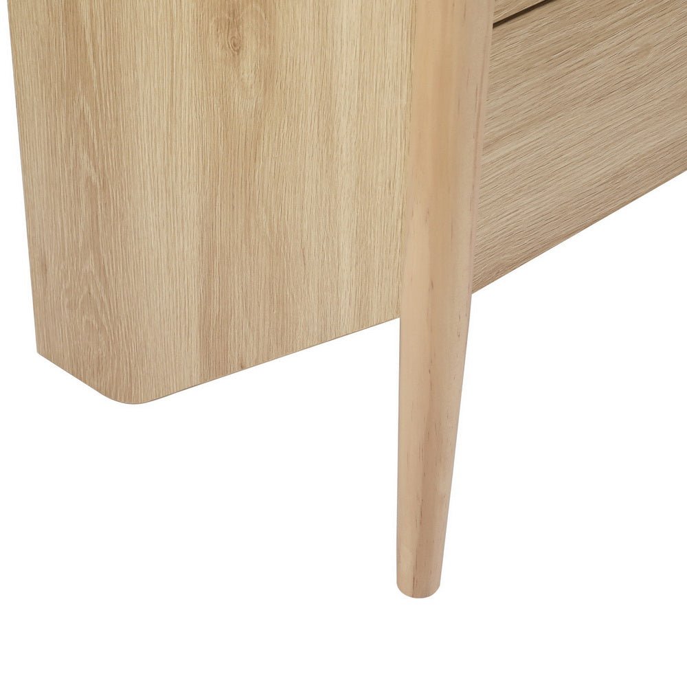 Artiss 4-Drawer Oak Chest from Inez Collection - Ideal kids bedroom storage solution.