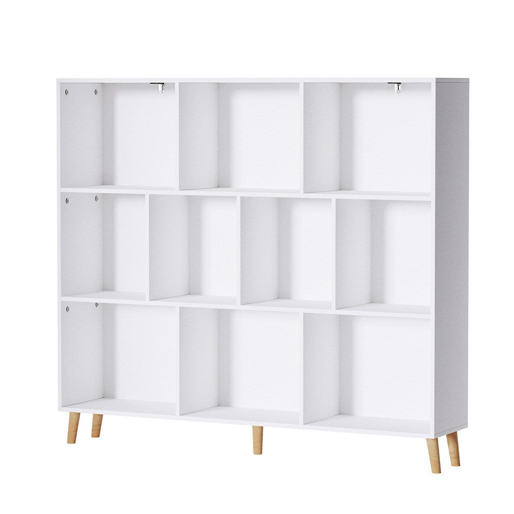 Artiss Cora White Bookshelf 10 Cube Storage Unit - Kids Mega Mart