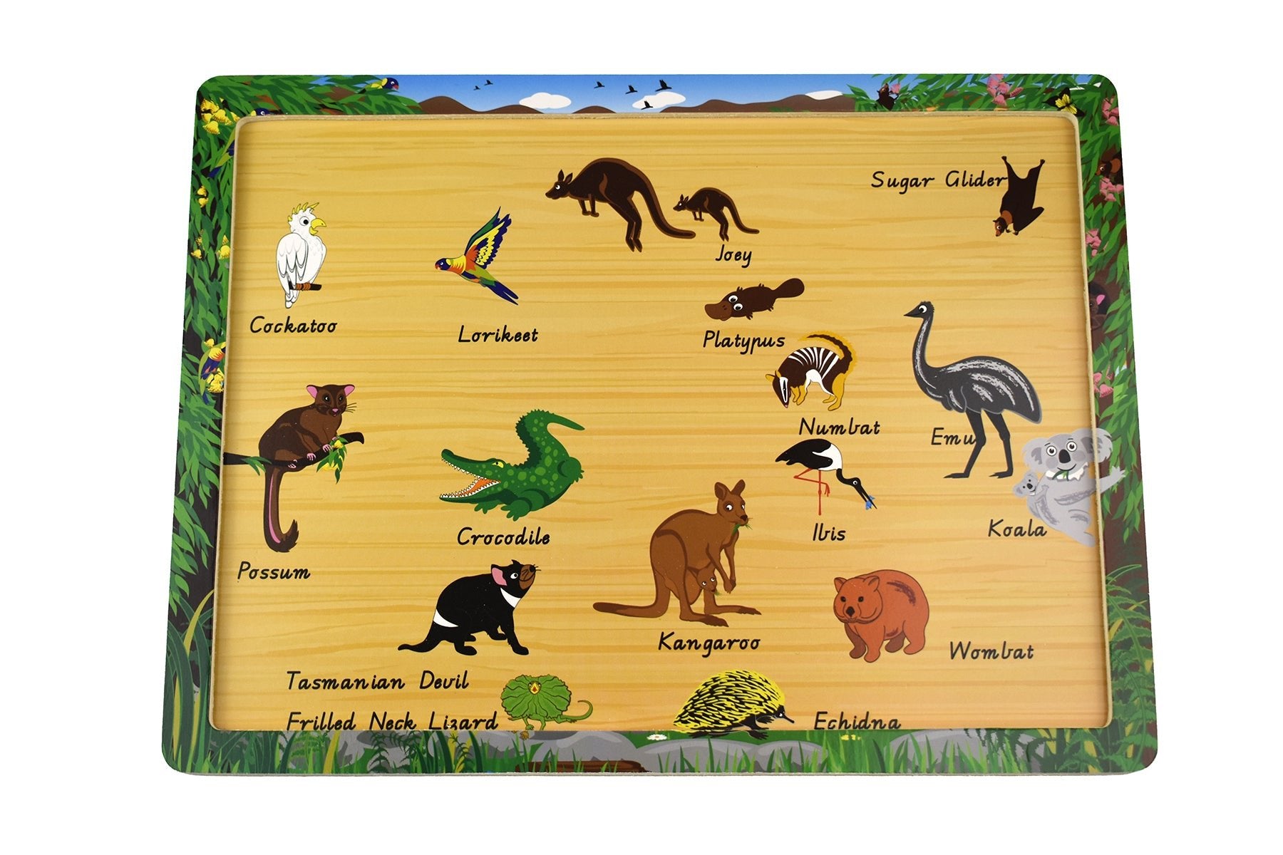 Australian Animal & Name Jigsaw Puzzle - Kids Mega Mart
