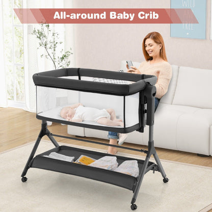 Adjustable 3 in 1 Baby Travel Cot for versatile sleeping options at home.