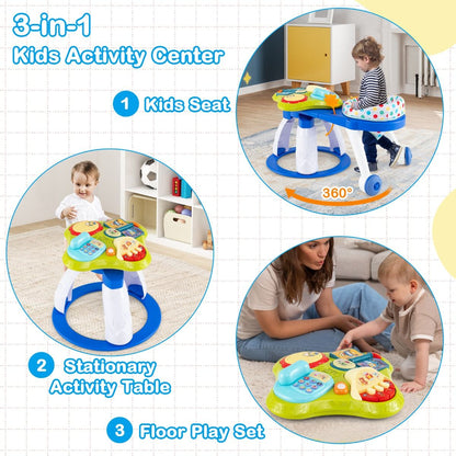 Baby Activity Center | Blue Musical Playset for Development