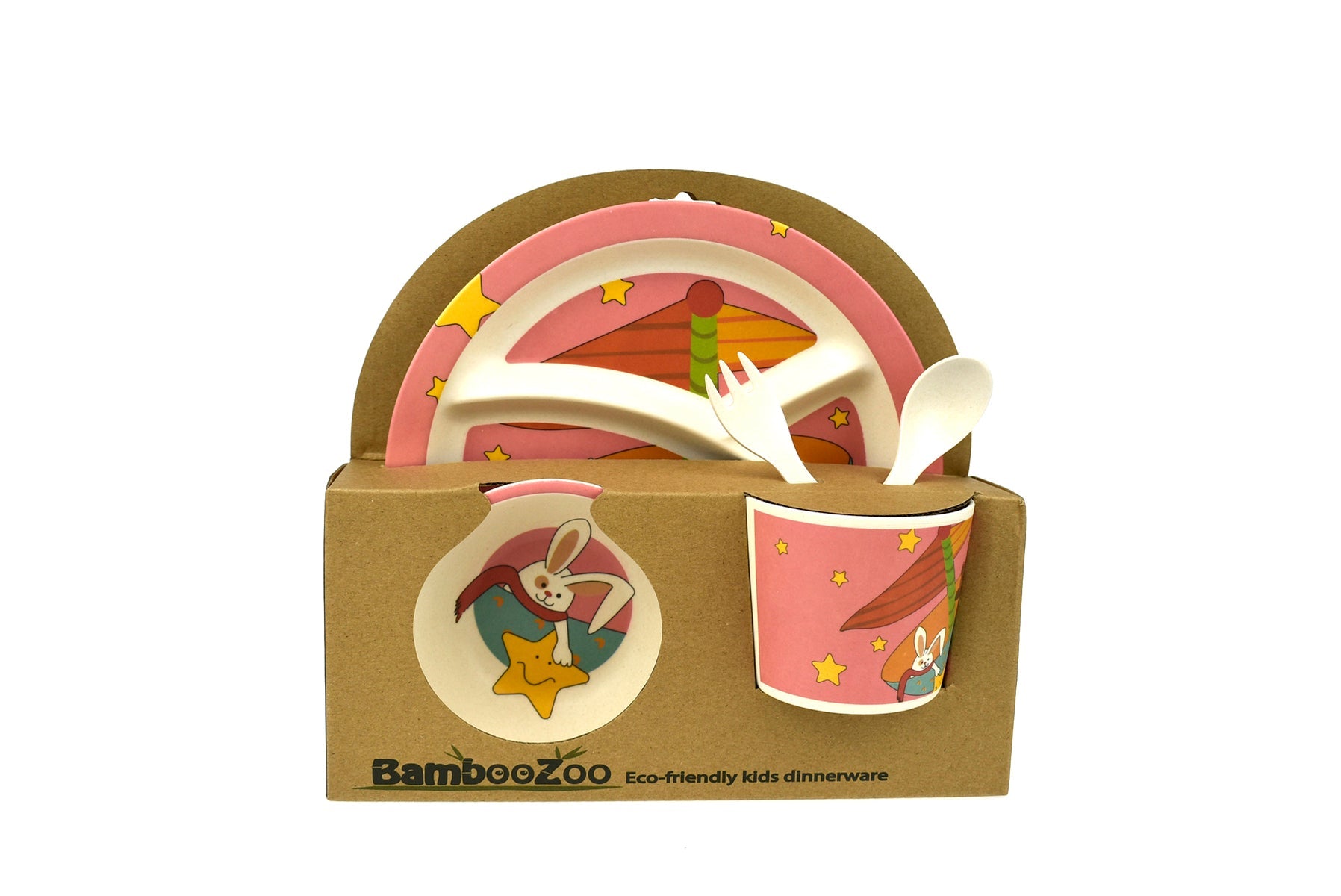 Bamboozoo Dinnerware Star Rabbit - Kids Mega Mart