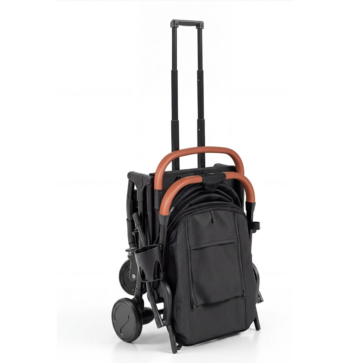 Black Lightweight Baby Stroller | Adjustable Backrest & Footmuff