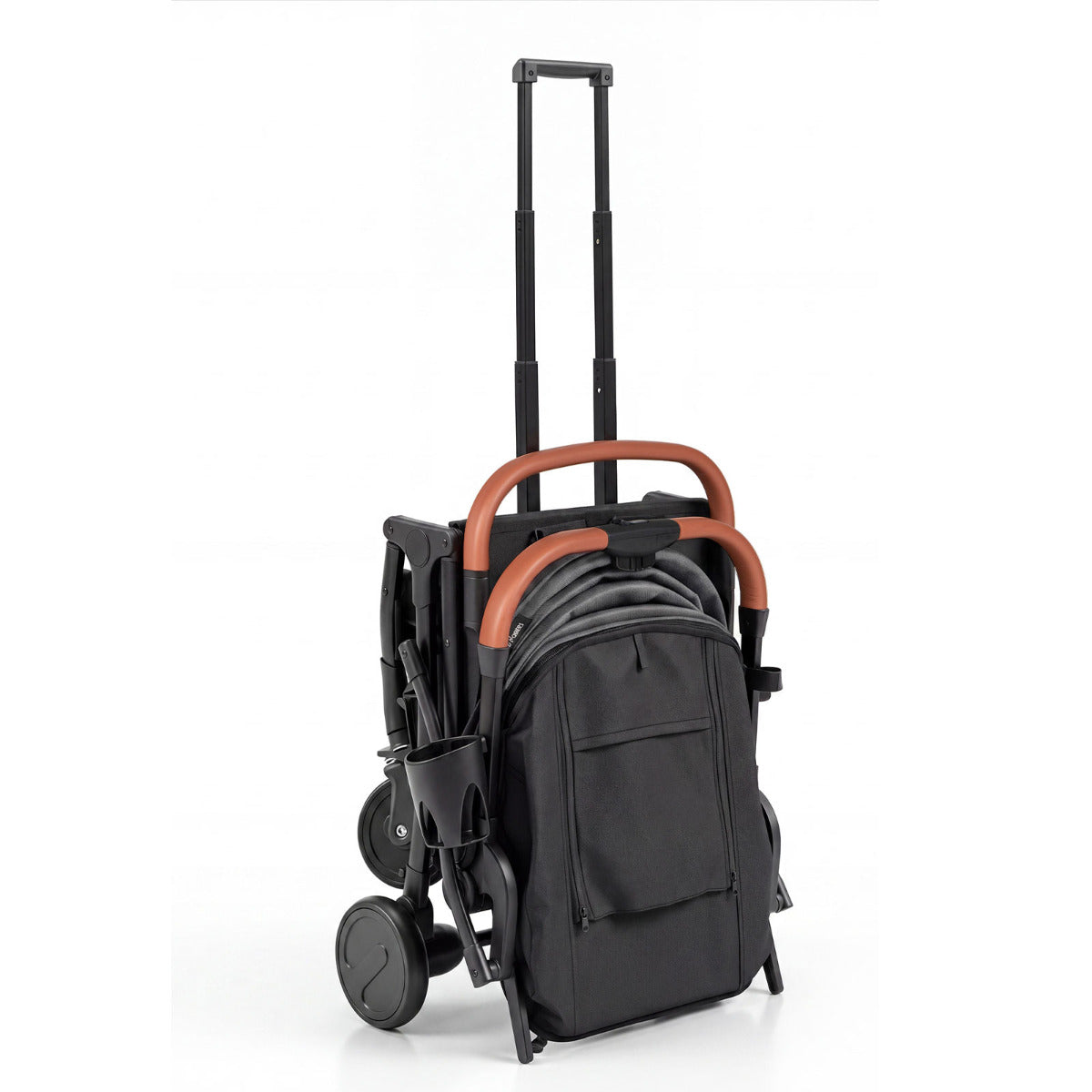 Grey Baby Stroller | Lightweight One-Hand Fold with Footmuff