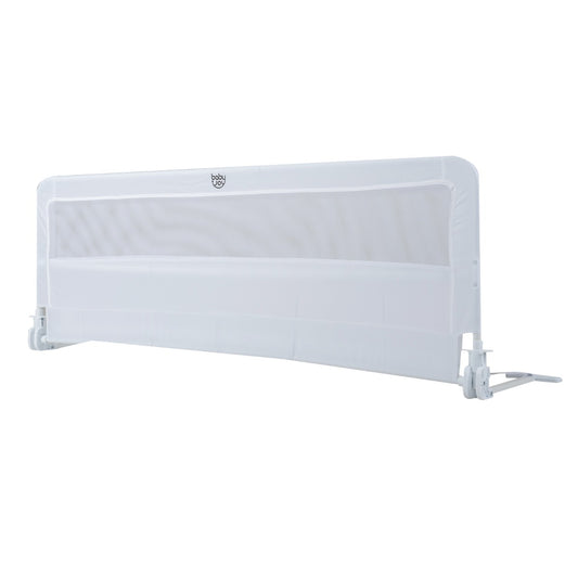 Costway Children Safety Bedrail Removable Cover for Toddlers Fits King Size Bed-White