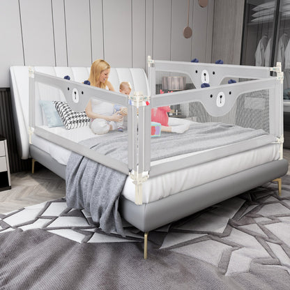 Costway Vertical Lifting Bed Rail with Double Lock for Toddler