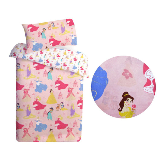 Caprice Disney Princess Reversible Quilt Cover Set for Single Bed. Perfect for kids bedrooms.