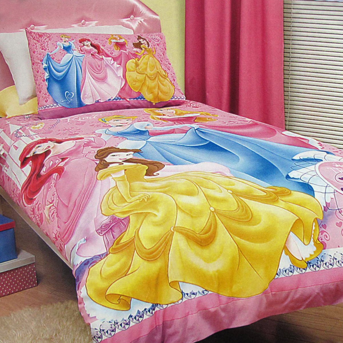 Disney Princess Single Quilt Cover Set featuring Caprice Three Princesses - Kids Bedding