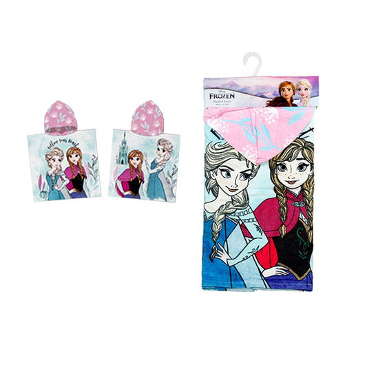 Caprice Frozen licensed cotton hooded towel, ideal for children, 60x120cm.