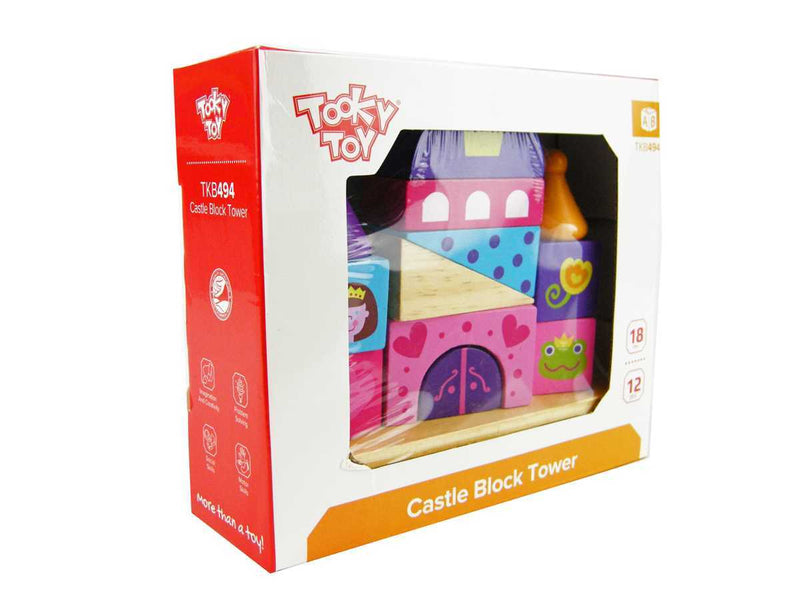 Castle Block Tower Toy for Kids