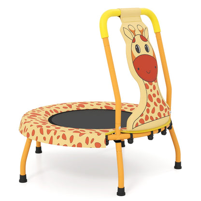 Orange Kids Trampoline | Foam Handle 71cm Bounce Mat 3-6 Years