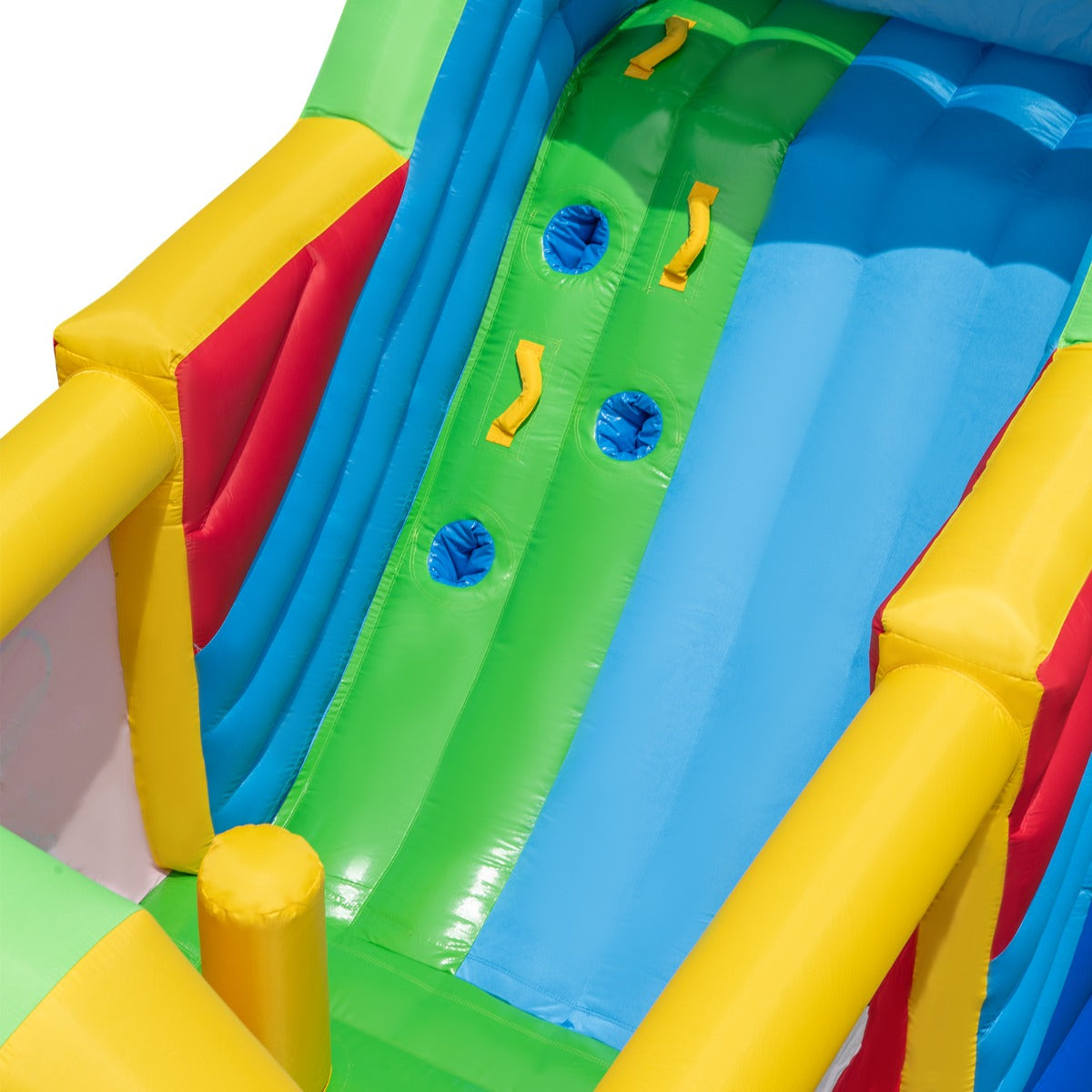 Multi-Color Clownland Bouncy Castle | Slide & Climbing Wall