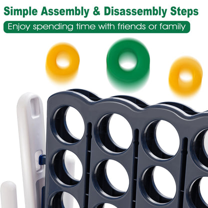 Connect 4 Jumbo Yellow Green Garden Game | 120cm Family Fun